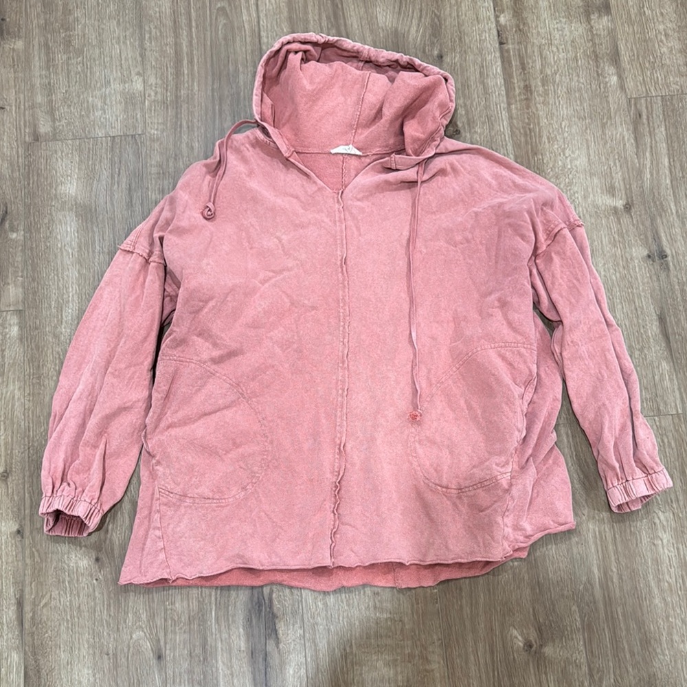 Pink Hooded Sweatshirt